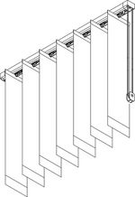 Verticale lamelgordijnsystemen SG 2810