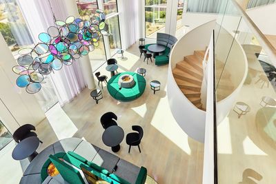 Gordijnsystemen, SG 5600, Colorama 2, SAP Skylobby, Eschborn, Germany