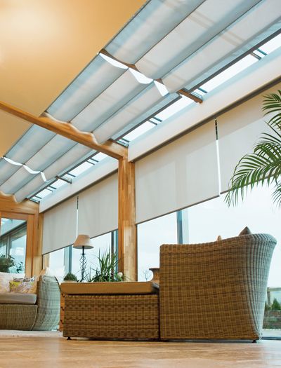 Skylight systemen, SG 2190, Multiscreen 1-10%, Room shot "Seven Boxes", Wiltshire, United Kingdom