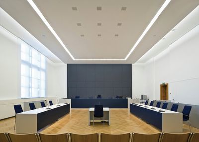 Paneelgordijnsystemen, SG 2700, Colorama 1, Room shot "Country Court", Neuss, Germany