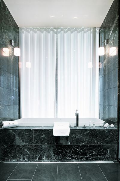 Gordijnsystemen, Customer Fabrics, Room shot "Hotel Park Weggis", Switzerland, Recess