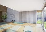 Gordijnsystemen, SG 3870, Yoga room, recessed curtain track