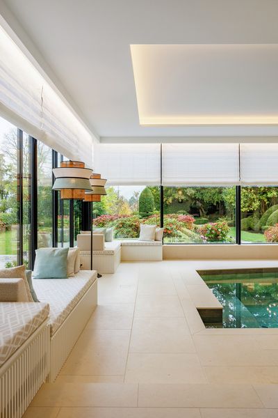 Vouwgordijnsystemen, SG 2360, Colorama 2, Villa at the lake, Lucerne, Switzerland