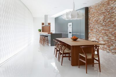 Verticale lamelgordijnsystemen, SG 2960, Multi Visio, Room shot "Highgate Home", London, UK, Vertical Waves