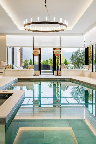 Vouwgordijnsystemen, SG 2360, Colorama 2, Villa at the lake, Lucerne, Switzerland