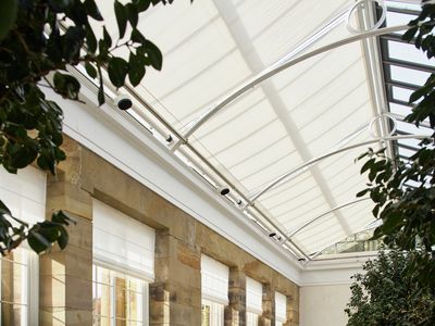 Skylight systemen, SG 8600, Versascreen 1-10%, The Camellia House, Wentworth, South Yorkshire, United Kingdom